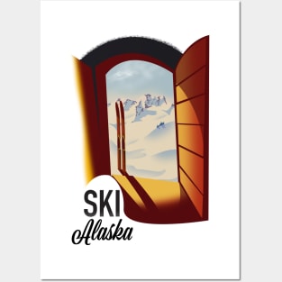 Ski Alaska Posters and Art